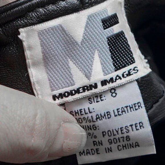 Vintage Black Leather Biker Pants 90s High Waist Biker Core Moto Biker Core Pant - Picture 3 of 11